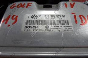 БЛОК УПРАВЛЕНИЯ   VW GOLF IV 1.9 TDI 038906019AT