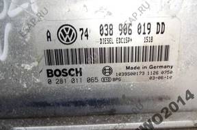 БЛОК УПРАВЛЕНИЯ   VW GOLF IV 1.9 TDI 038906019DD