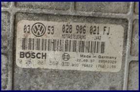 БЛОК УПРАВЛЕНИЯ VW GOLF SEAT 1.9 028906021FJ 0281001560