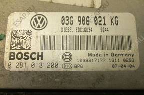 БЛОК УПРАВЛЕНИЯ VW GOLF V 0281013200 03G906021KG