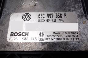 БЛОК УПРАВЛЕНИЯ VW GOLF V 03c997056h 0261s02146 +PIN