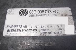 БЛОК УПРАВЛЕНИЯ VW GOLF V 03g906018fc 5wp45572ab +PIN