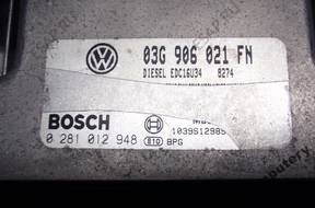 БЛОК УПРАВЛЕНИЯ VW GOLF V 03g906021fn 0281012948 БЕЗ КОДА