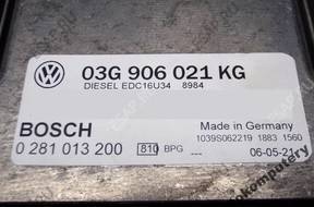 БЛОК УПРАВЛЕНИЯ VW GOLF V 03g906021kg 0281013200 БЕЗ КОДА
