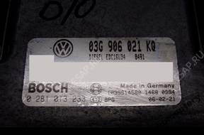 БЛОК УПРАВЛЕНИЯ VW GOLF V 03g906021kq 0281013233 БЕЗ КОДА