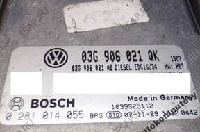 БЛОК УПРАВЛЕНИЯ VW GOLF V 03g906021qk 0281014055 БЕЗ КОДА