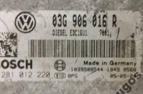 БЛОК УПРАВЛЕНИЯ VW GOLF V 1,9 TDI 0281012220 03G906016 год,