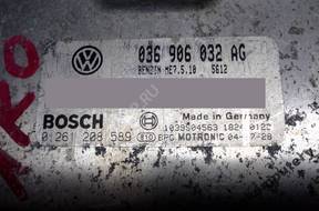 БЛОК УПРАВЛЕНИЯ VW GOLF V 1.4 036906032ag 0261208589 +PIN