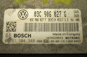 БЛОК УПРАВЛЕНИЯ VW GOLF V 1.4 TSI 0261S04348 03C906027G