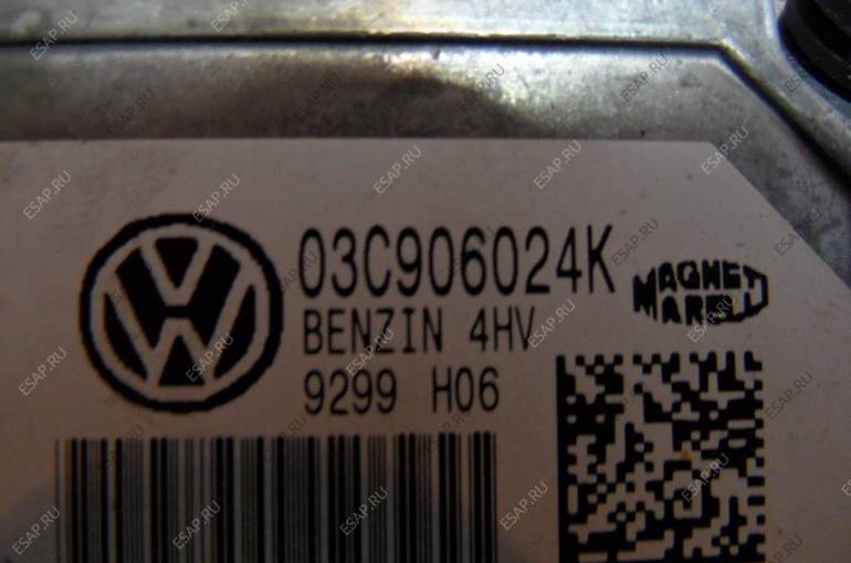 БЛОК УПРАВЛЕНИЯ VW GOLF V 1.4 TSI БЕНЗИН 03C906024K FV