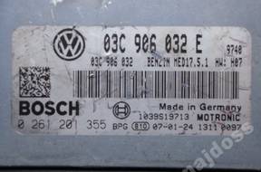 БЛОК УПРАВЛЕНИЯ VW GOLF V 1.4TSI 0261201355 03C906032E