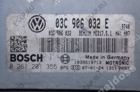 БЛОК УПРАВЛЕНИЯ VW GOLF V 1.4TSI 0261201355 03C906032E