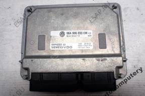 БЛОК УПРАВЛЕНИЯ VW GOLF V 1.6 06a906033em 5wp40322 БЕЗ КОДА