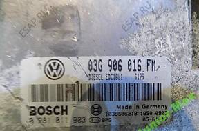 БЛОК УПРАВЛЕНИЯ , VW GOLF V 2,0DTI 03G906016FM