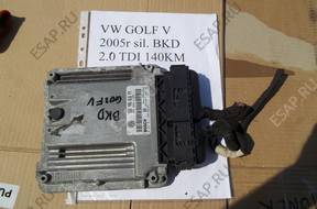 БЛОК УПРАВЛЕНИЯ VW GOLF V 2.0 TDI   03G906016FM