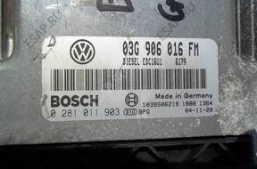 БЛОК УПРАВЛЕНИЯ VW GOLF V 2.0 TDI   03G906016FM