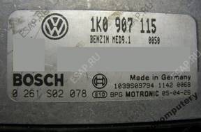 БЛОК УПРАВЛЕНИЯ VW GOLF V 2.0TFSI 1k0907115 0261s02078