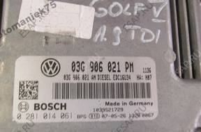 БЛОК УПРАВЛЕНИЯ VW GOLF V 5D 07 1.9 TDI   ДВИГАТЕЛЕМ