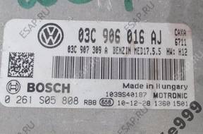 БЛОК УПРАВЛЕНИЯ VW GOLF VI 1.4 TSI 03C906016AJ 0261S05808