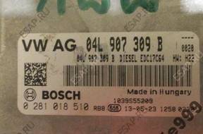 БЛОК УПРАВЛЕНИЯ VW GOLF VII 1.6 TDI 04L907309B 0281018510