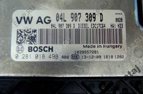 БЛОК УПРАВЛЕНИЯ VW GOLF VII 7 04L907309D 0281018498 2.0TD