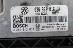 БЛОК УПРАВЛЕНИЯ VW JETTA 1.9 TDI 0281012614  03G906016JK