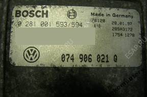 БЛОК УПРАВЛЕНИЯ VW LT 074906021q 0281001593-594 БЕЗ КОДА