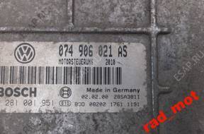 БЛОК УПРАВЛЕНИЯ   VW LT 2.5 TDI 074906021AS