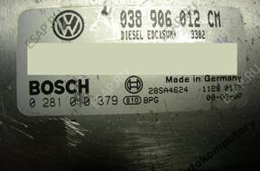 БЛОК УПРАВЛЕНИЯ VW LUPO 038906012cm 0281010379 БЕЗ КОДА