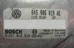 БЛОК УПРАВЛЕНИЯ VW LUPO 045906019ae 0281010628 БЕЗ КОДА