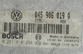 БЛОК УПРАВЛЕНИЯ   VW LUPO 1.2 TDI 0281010258