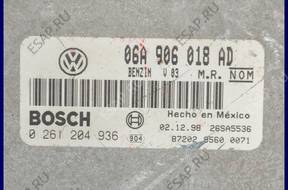 БЛОК УПРАВЛЕНИЯ VW NEW BEETLE 2.0 06A906018AD 0261204936