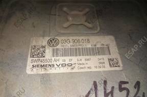 БЛОК УПРАВЛЕНИЯ VW PASAT  5WP45500AH 03G906018
