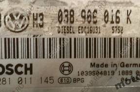 БЛОК УПРАВЛЕНИЯ VW PASSAT 0281011145 038906016K EDCU31
