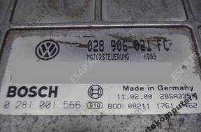 БЛОК УПРАВЛЕНИЯ VW PASSAT 028906021fc 0281001566 БЕЗ КОДА