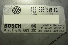 БЛОК УПРАВЛЕНИЯ VW PASSAT 038906018fg 0281010063 БЕЗ КОДА