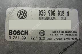 БЛОК УПРАВЛЕНИЯ VW PASSAT 038906018n 0281001727 БЕЗ КОДА