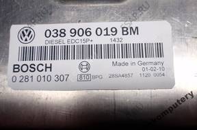 БЛОК УПРАВЛЕНИЯ VW PASSAT 038906019bm 0281010307 БЕЗ КОДА