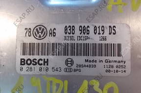 БЛОК УПРАВЛЕНИЯ   VW PASSAT 038906019DS