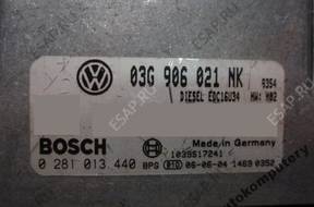 БЛОК УПРАВЛЕНИЯ VW PASSAT 03g906021nk 0281013440 БЕЗ КОДА