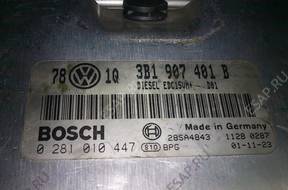 БЛОК УПРАВЛЕНИЯ   VW PASSAT 2,5 TDI 0281010447