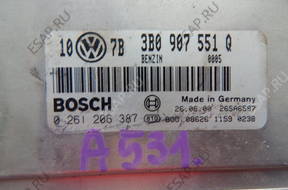 БЛОК УПРАВЛЕНИЯ VW PASSAT 2.8 ECU 0261206387 3B0907551Q