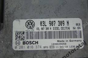 БЛОК УПРАВЛЕНИЯ VW PASSAT 2.OTDI 03L907309N 0281016374