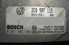 БЛОК УПРАВЛЕНИЯ VW PASSAT 3c0907115 0261s02105 + KOD PIN