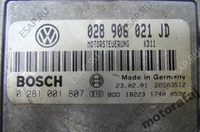 БЛОК УПРАВЛЕНИЯ VW PASSAT AUDI 0281001807 028906021JD