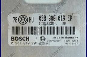 БЛОК УПРАВЛЕНИЯ VW PASSAT B5 0281010701 038906019EP