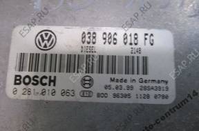 БЛОК УПРАВЛЕНИЯ  VW PASSAT B5 1.9 TDI   038906018 FG