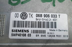 БЛОК УПРАВЛЕНИЯ   VW PASSAT B5 2.0 06B906033T