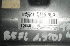 БЛОК УПРАВЛЕНИЯ  VW Passat B5 FL 1.9TDI 130KM 038906019KD