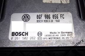 БЛОК УПРАВЛЕНИЯ VW PASSAT B6 06f906056fc 0261s02262 +PIN